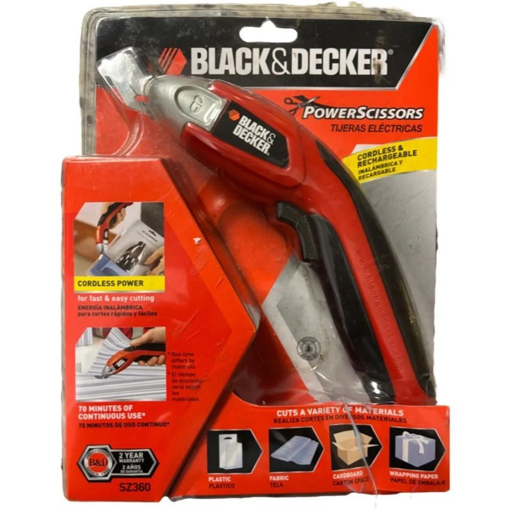 Black & Decker SZ360 Rechargeable Power Scissors, New In Package
